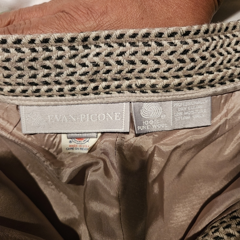 Evans Picone Gray Wool Lined Slacks/Trousers - Si… - image 4